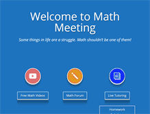 Tablet Screenshot of mathmeeting.com